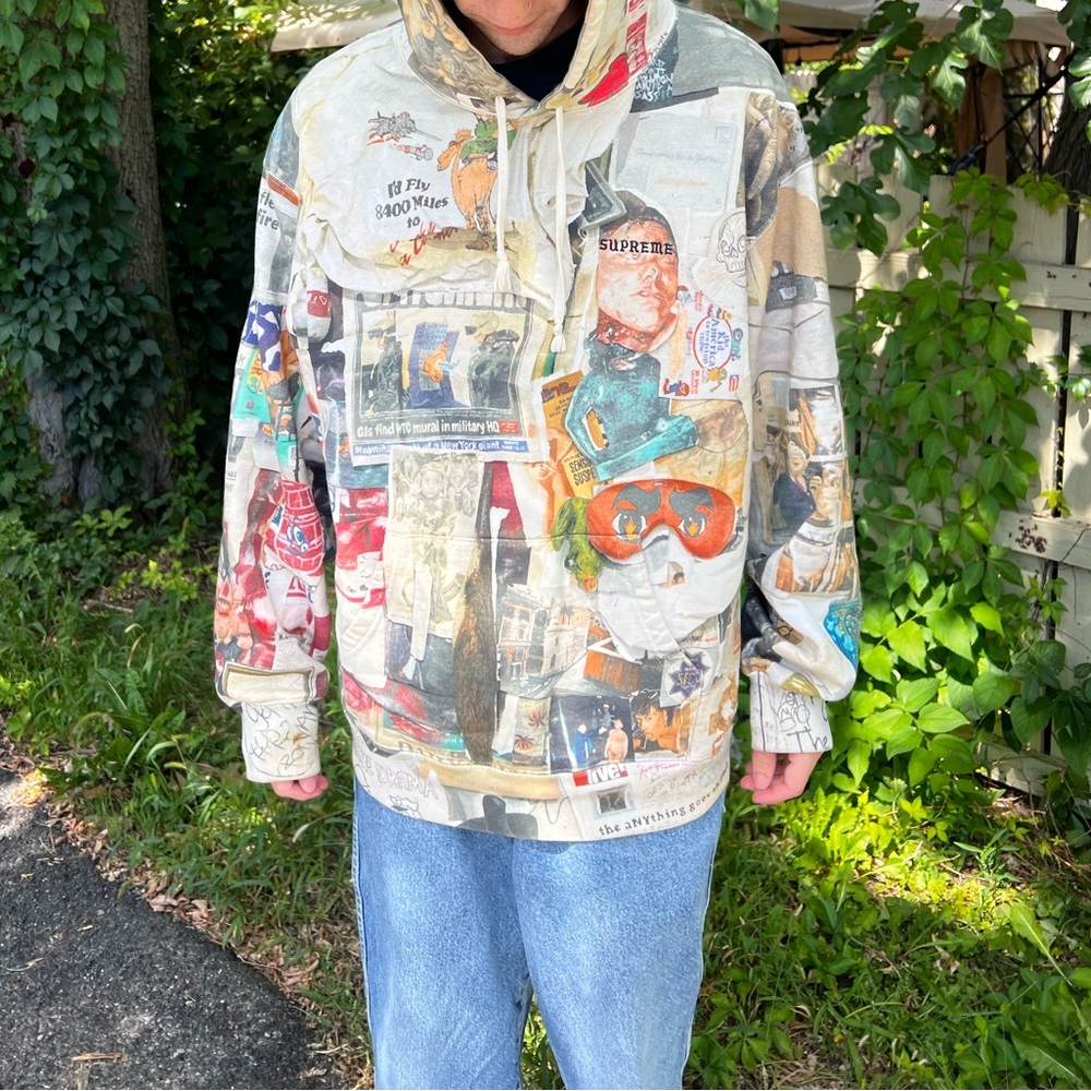 supreme hoodie dasher wall size large men’s